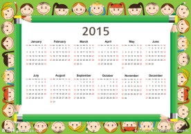 2015年日历