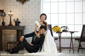 个性婚纱照 婚纱照