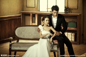 个性婚纱照 婚纱照