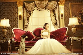 个性婚纱照 婚纱照