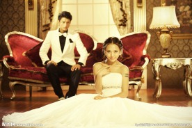 个性婚纱照 婚纱照