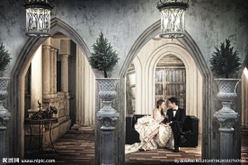 个性婚纱照 婚纱照