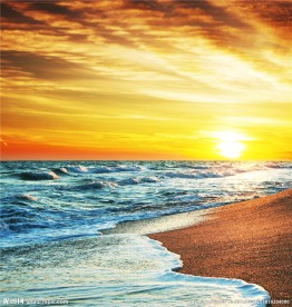 海边夕阳风光