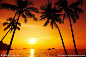 海边夕阳风光