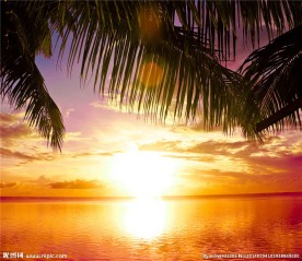 海边夕阳风光