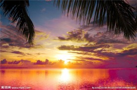 海边夕阳风光