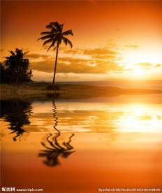 海边夕阳风光