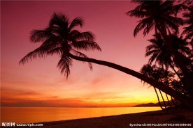 海边夕阳风光