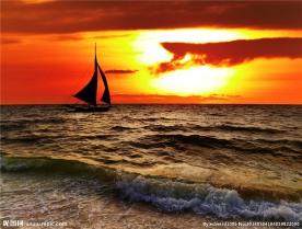 海边夕阳风光