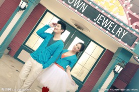 个性婚纱照 婚纱照