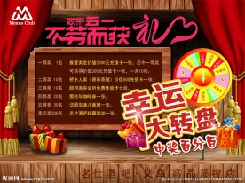 幸运大转盘宣传单