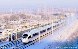 哈大高铁首场暴风雪考