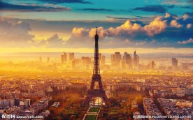 巴黎埃菲尔铁塔天空云