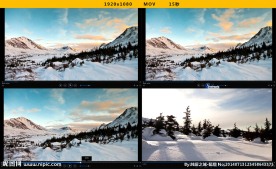延时 雪景高清风光素