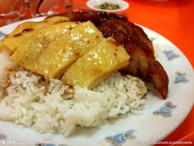 叉烧白切鸡双拼饭