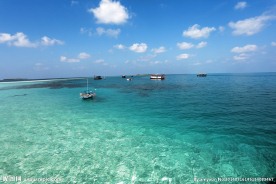 马尔代夫 海滨  蓝天