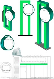 商场厂房公司导视标识
