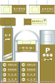 商场厂房公司导视标识