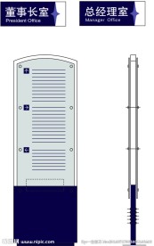 商场厂房公司导视标识