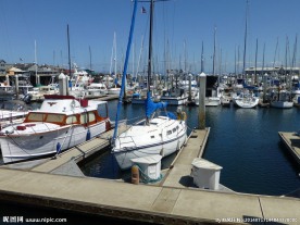 旧金山渔人码头停泊的