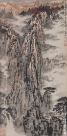 秋山流泉图