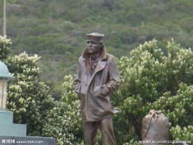 旧金山金门大桥的雕塑