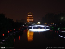 汉城湖夜景