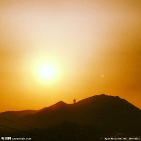 泉州紫帽山落日