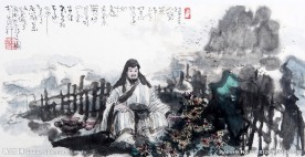 陶渊明饮酒诗意图