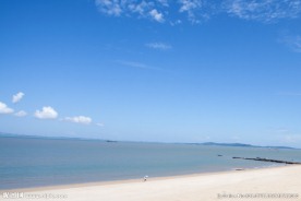 白沙滩 蓝天