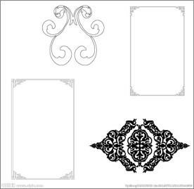 边框 花纹 底纹 欧式