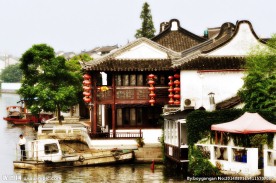 江南水乡 古镇 灯笼 
