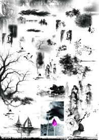 水墨画元素