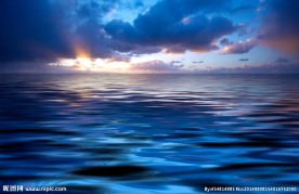 夕阳大海