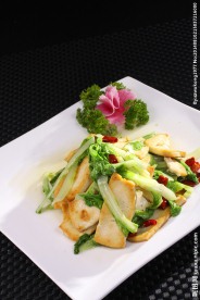 奶白菜煎豆腐