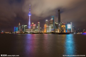 上海陆家嘴夜景