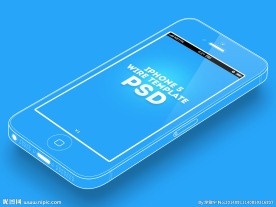 iphone5线形素材模版