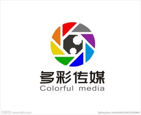 多彩传媒LOGO设计