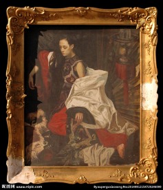 油画美女