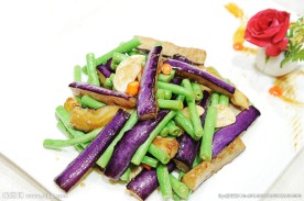 紫茄青豆角