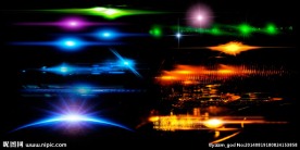 光线光晕背景分层素材