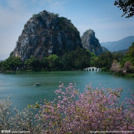 星湖美景