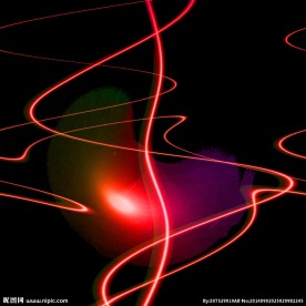 彩色光芒耀眼图