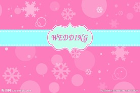 粉色雪花背景图