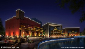 夜景亮化效果图