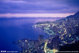 港湾夜景 繁华港湾