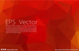 红色多边形背景图案