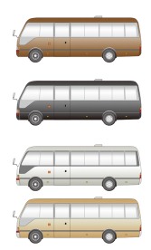 VI模板 汽车 中巴 高