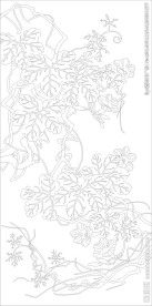玻璃刻花 喇叭花