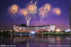 鸟巢夜景